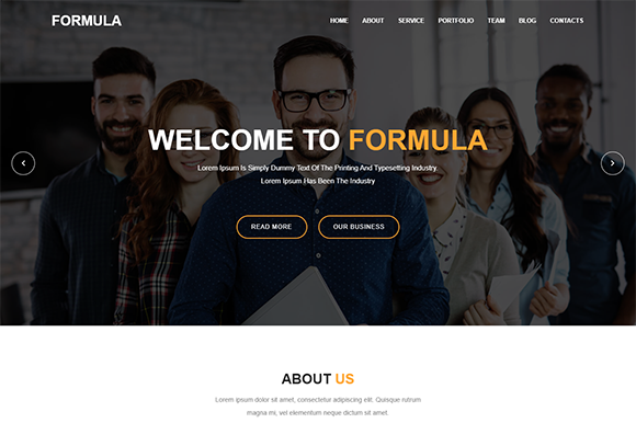 Formula: A Modern HTML5 Template for Creative Agencies