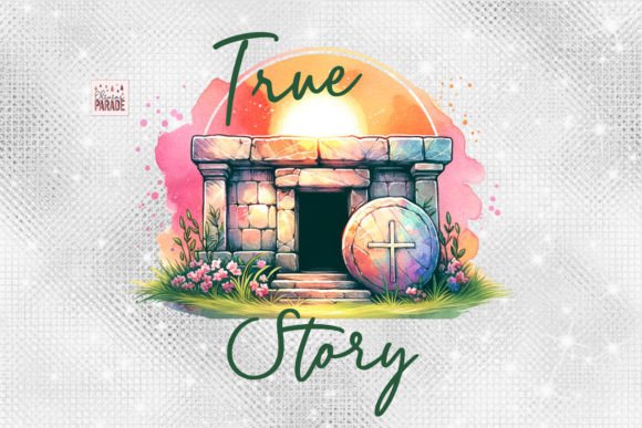 Jesus Tomb True Story Easter PNG Design