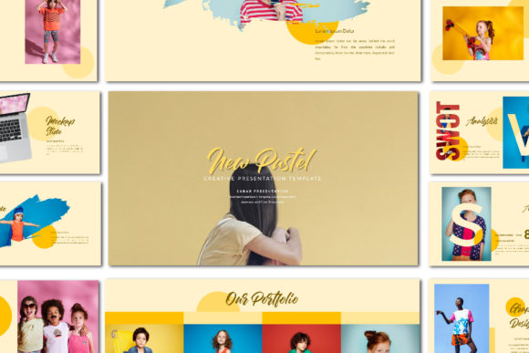 New Pastel Googleslide Template: Modern Presentation Design