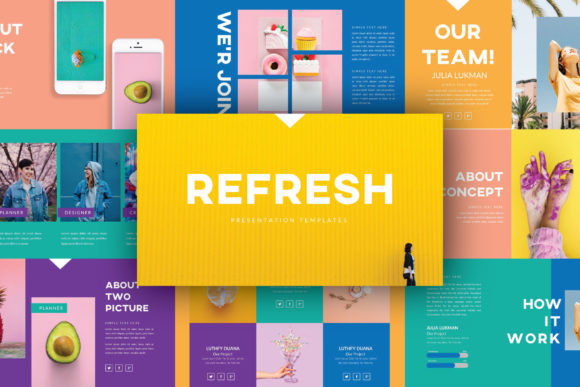 Refresh Googleslide Template: Modern Design for Polished Presentations