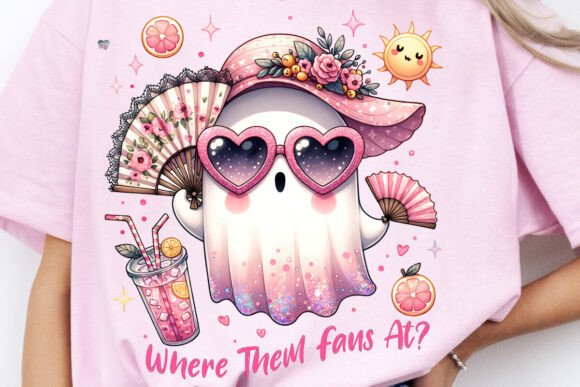 Summer Vibes and Whimsical Charm: The Sassy Ghost PNG
